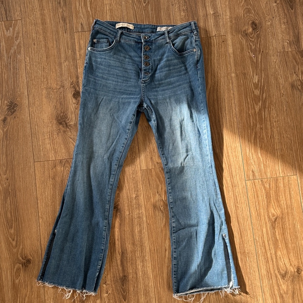 Anthropologie high rise skinny bootcut jeans